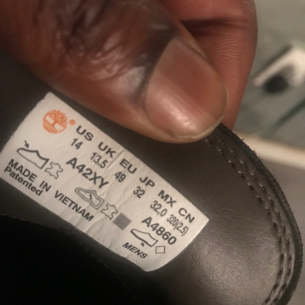 Sway gray timberland boots size 14